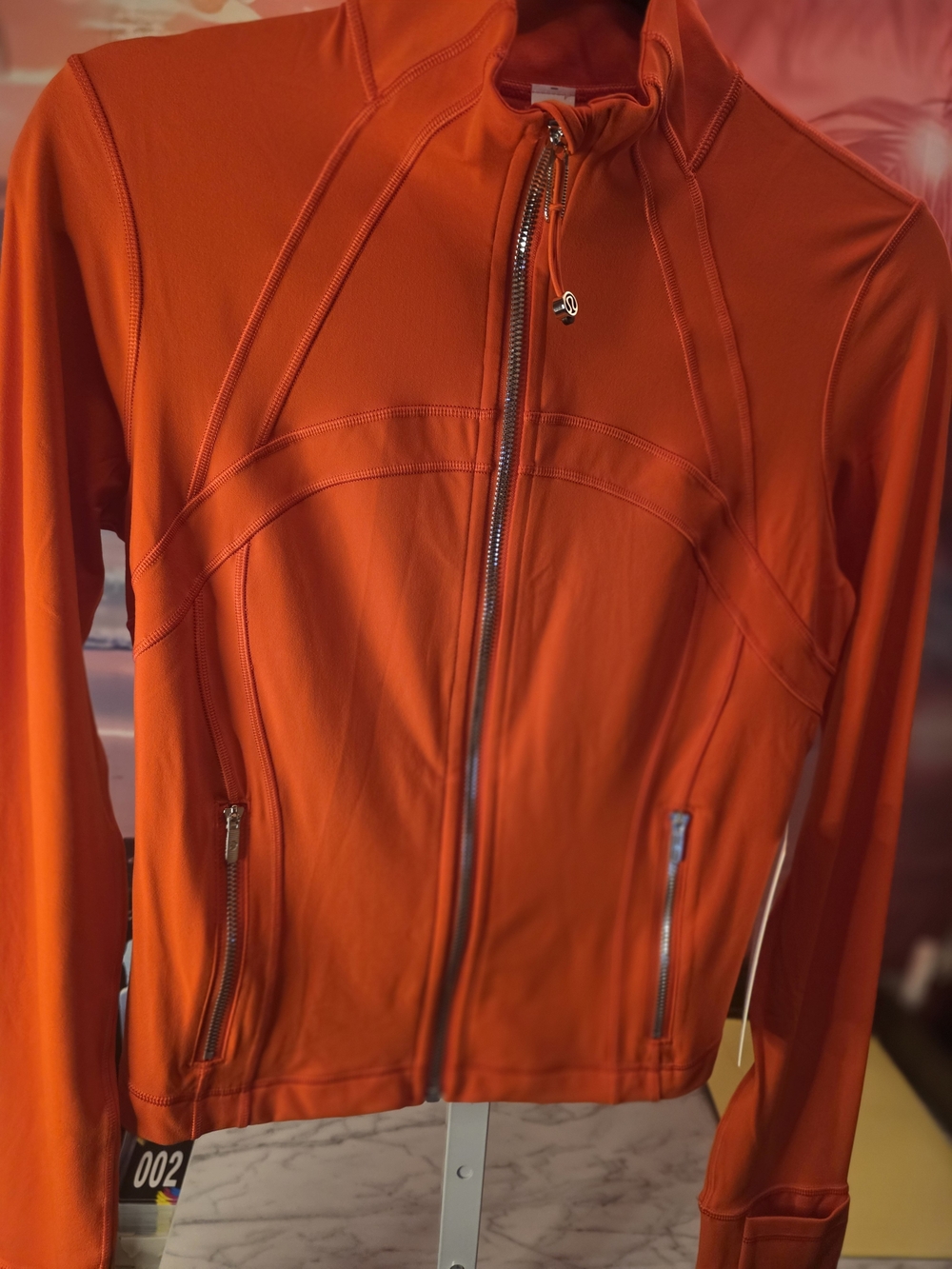Lululemon Define Jacket Cropped Size 8 Color - Cherry Ember